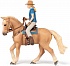 Фигурка Дикая западная лошадь с наездницей  - миниатюра №1